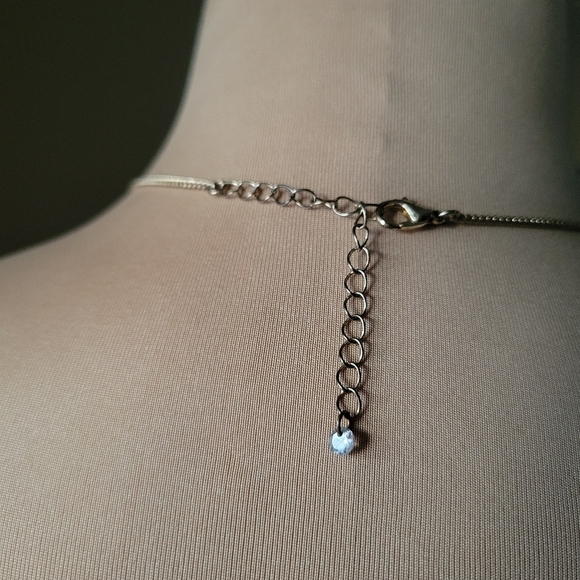 Trendy Silver Tone "Virgo" Zodiac Pendant Necklace - Picture 8 of 8